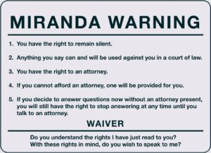 Miranda-figyelmeztetés